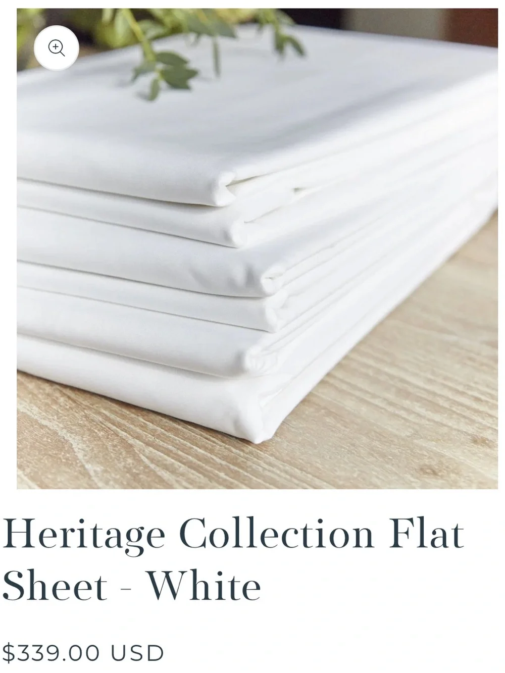 AVALON & LONDON White Flat Sheet - Premium Home Bedding Size King NWT
